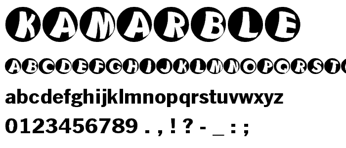 KAMarble font