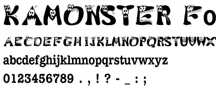 KAMonster font