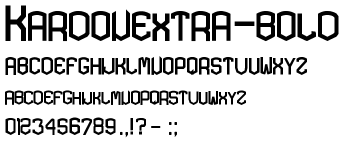 KARDONEXTRA Bold font