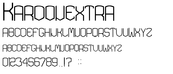 KARDONEXTRA font