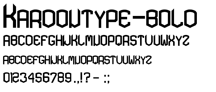 KARDONTYPE Bold font