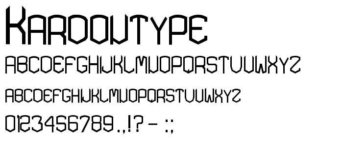 KARDONTYPE font