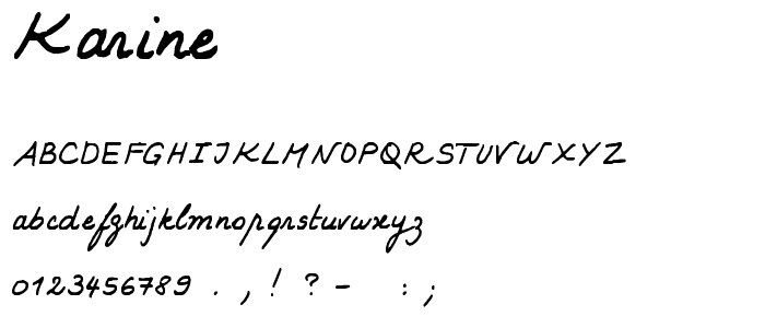 KARINE font