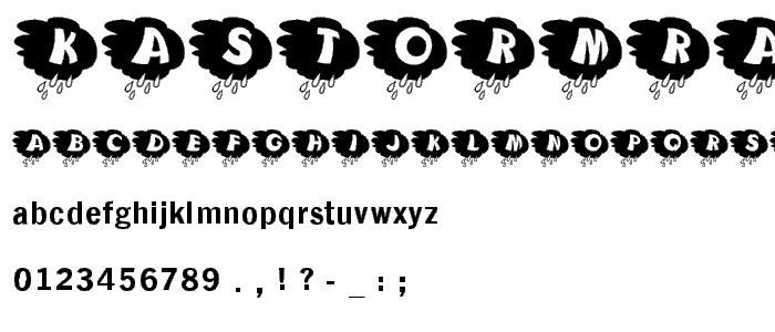 KAStormRain font