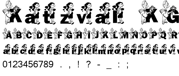 KATZVAL5_KG font