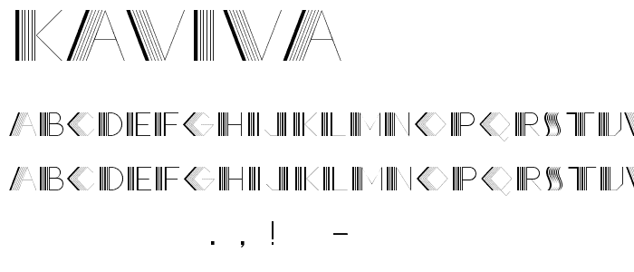 KAVIVA font