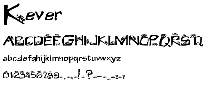 KEVER font