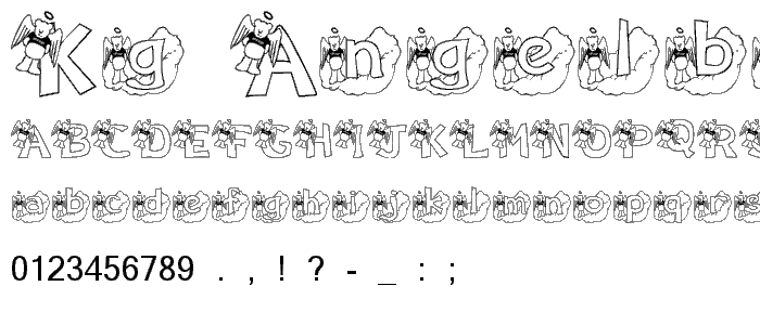 KG ANGELBEAR font