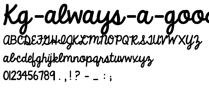 KG Always A Good Time font