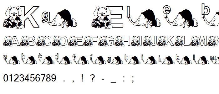 KG ELEBABY font