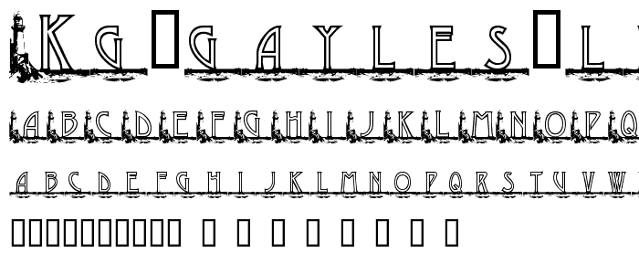 KG GAYLES LH font