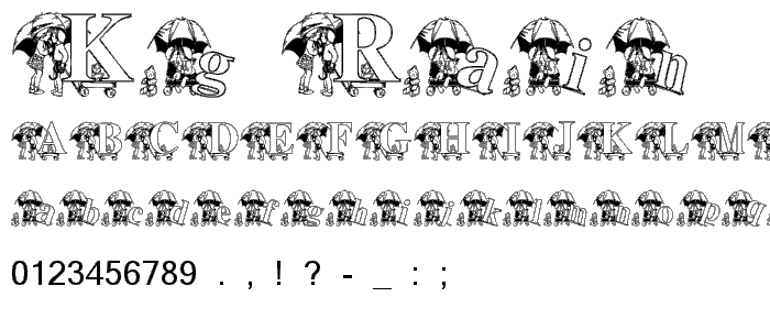 KG RAIN3 font