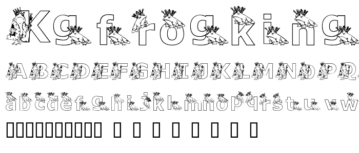 KGFROGKING font