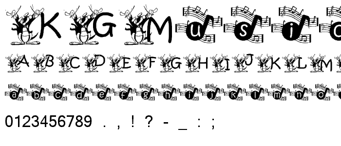KGMUSIC1 font