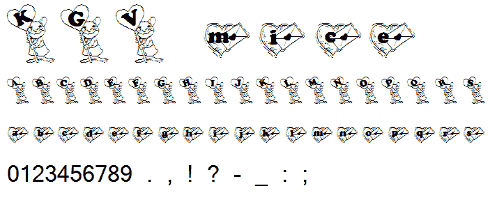 KGVMICE font