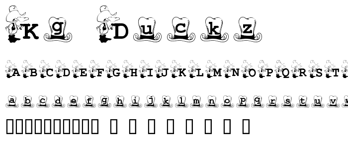 KG_DUCKZ font