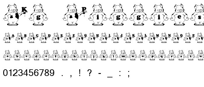 KG_PIGGIES font