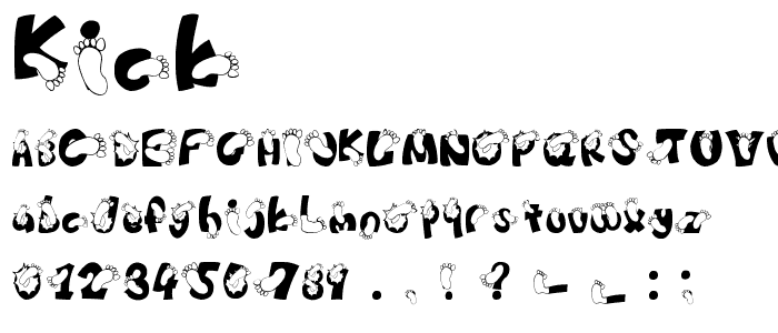 KICK_____ font