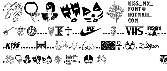 KISS My Font police