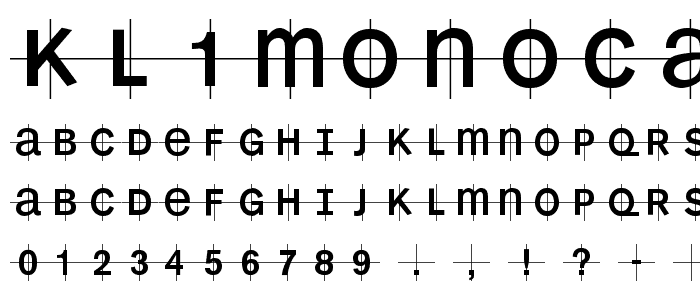 KL1MonoCase-Krux font
