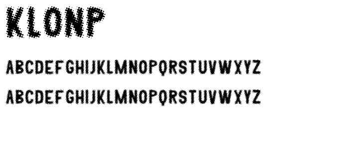 KLONP font