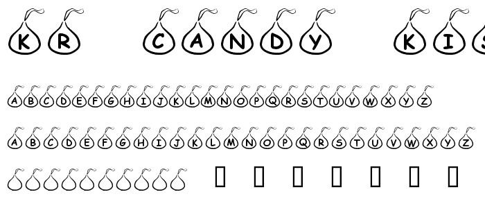 KR Candy Kiss font