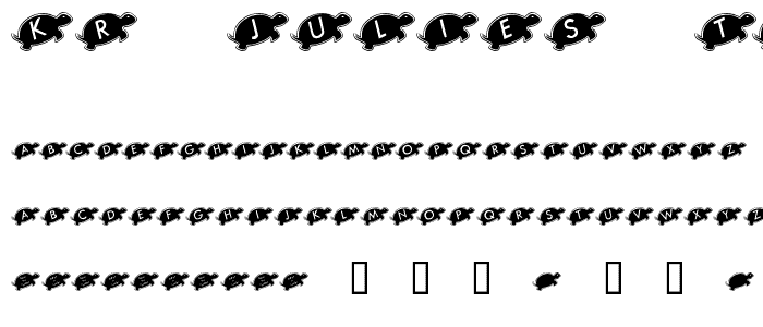 KR Julies Turtle Rescue font