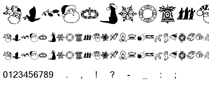 KR Christmas Dings Two font