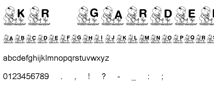 KR Garden for Sue font