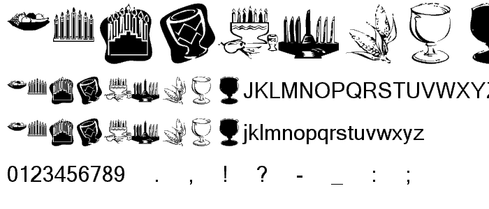 KR Happy Kwanza font