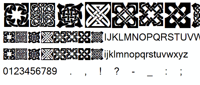 KR Keltic Two font
