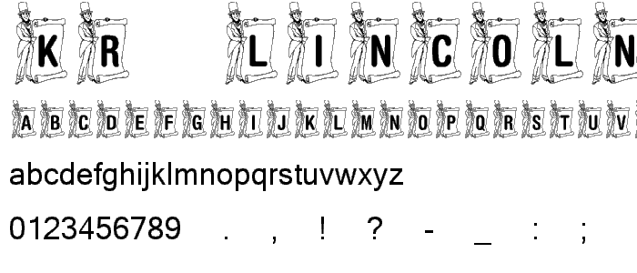 KR Lincoln font