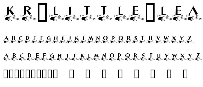 KR Little League font
