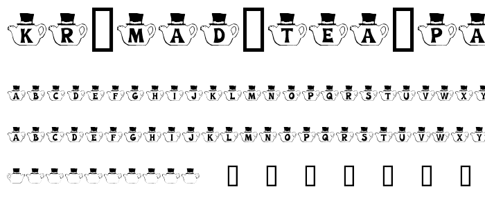 KR Mad Tea Party font