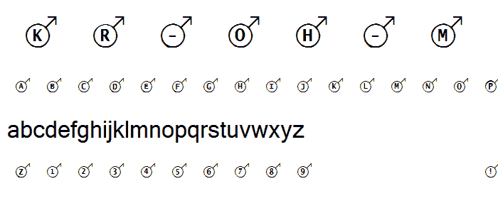 KR Oh Man  font