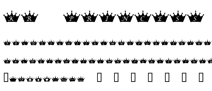 KR PRincEsS font