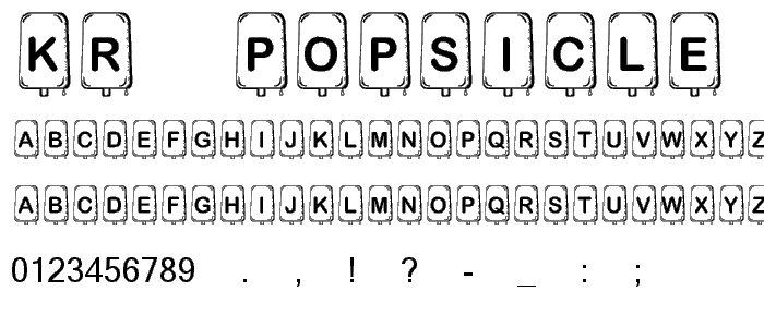 KR Popsicle font