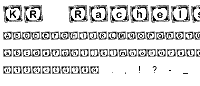 KR Rachel s Chalkboard font