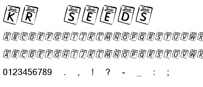 KR Seeds font