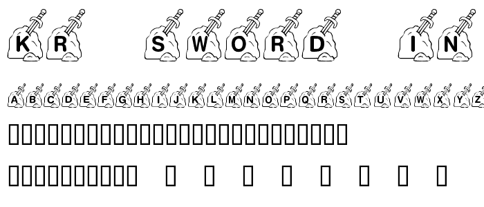 KR Sword In The Stone font