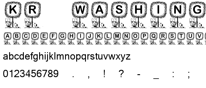 KR Washington font