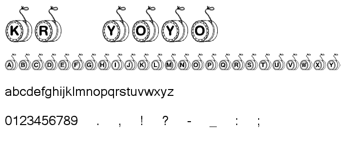 KR YoYo font