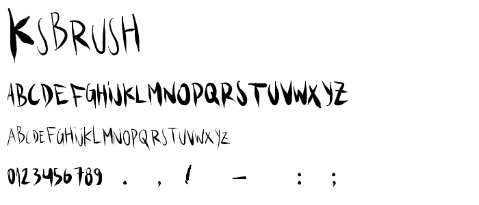 KSBRUSH  font