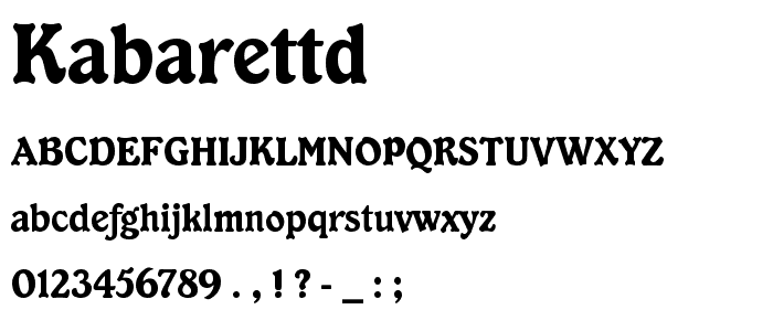 KabarettD font