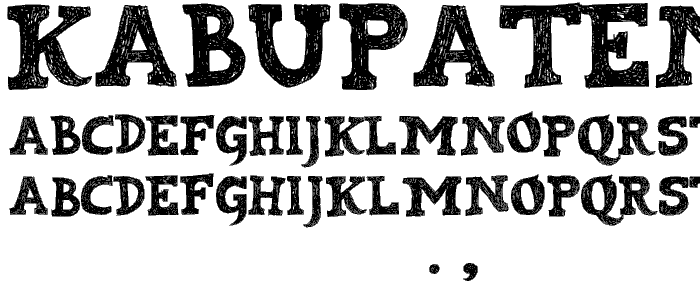 Kabupaten font