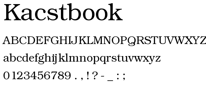 KacstBook font