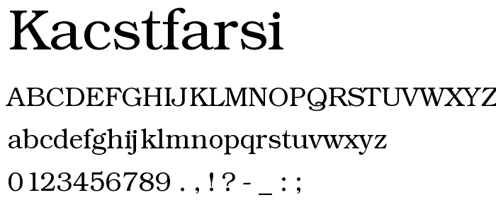 KacstFarsi font