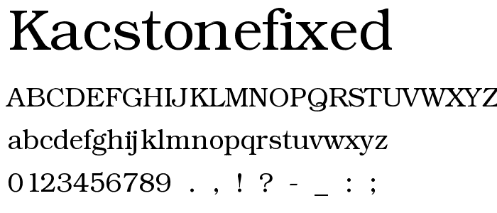 KacstOneFixed font