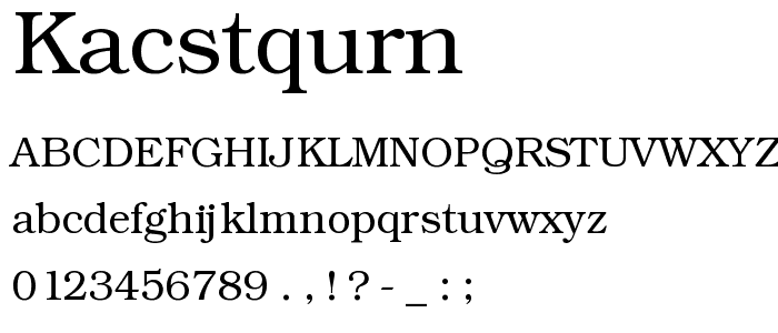 KacstQurn font