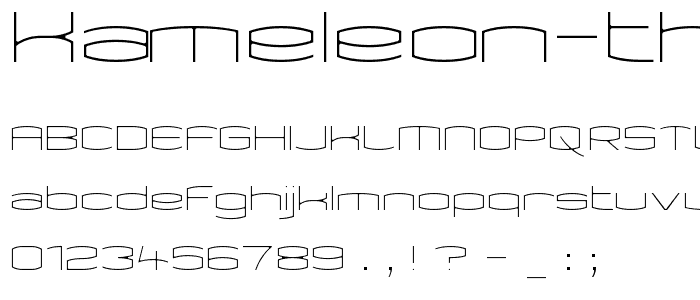 Kameleon Thin font